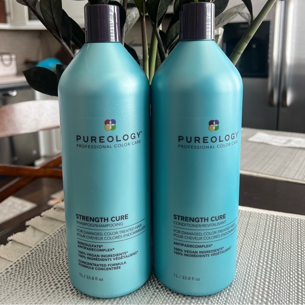 Pureology Strength Cure Shampoo & Conditioner Liter Duo